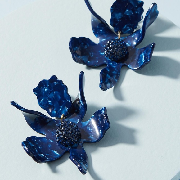 Anthropologie Jewelry - NWOT Lele Sadoughi Crystal Lily Earrings-last Pr!
